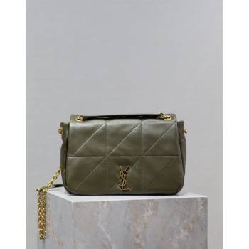 Saint Laurent Jamie 4.3 Small Bag in Soft Lambskin 763475 Green 2024 (YY-240622023)