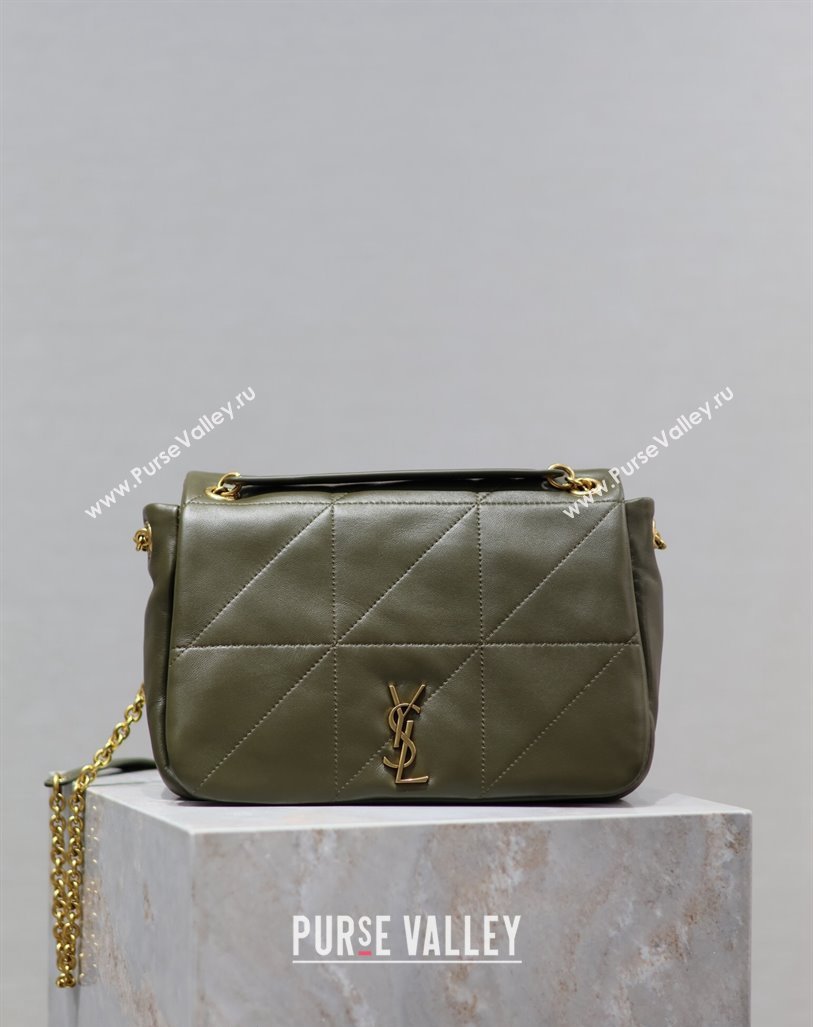 Saint Laurent Jamie 4.3 Small Bag in Soft Lambskin 763475 Green 2024 (YY-240622023)