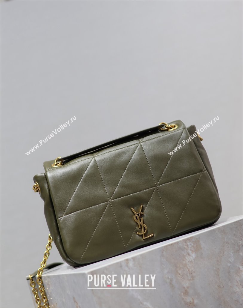 Saint Laurent Jamie 4.3 Small Bag in Soft Lambskin 763475 Green 2024 (YY-240622023)