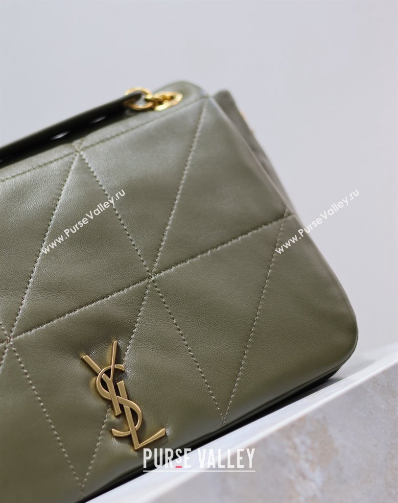 Saint Laurent Jamie 4.3 Small Bag in Soft Lambskin 763475 Green 2024 (YY-240622023)