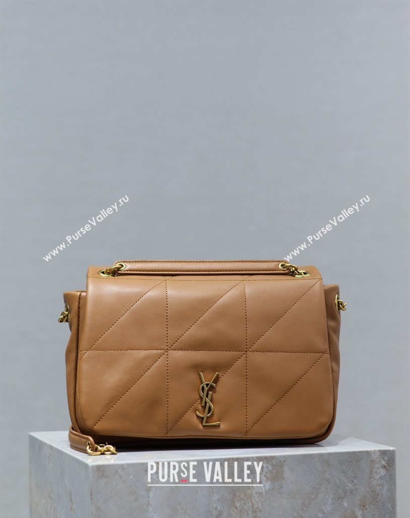 Saint Laurent Jamie 4.3 Small Bag in Soft Lambskin 763475 Brown 2024 (YY-240622024)