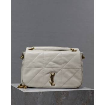 Saint Laurent Jamie 4.3 Small Bag in Soft Lambskin 763475 White 2024 (YY-240622025)