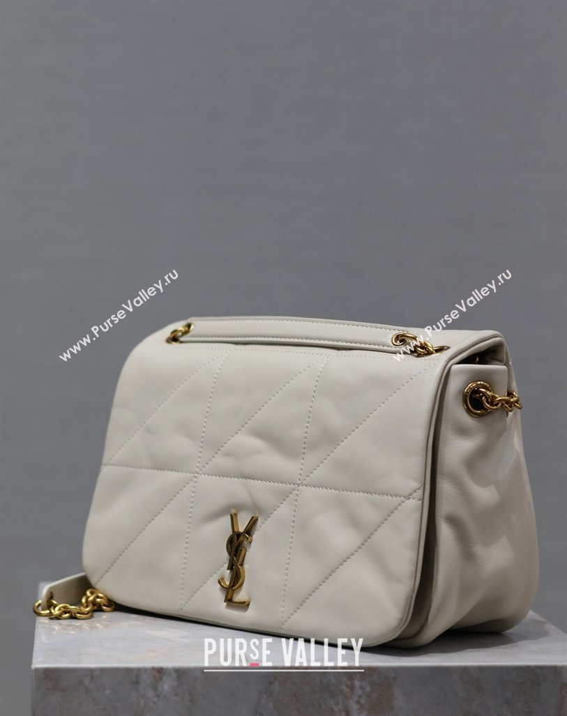 Saint Laurent Jamie 4.3 Small Bag in Soft Lambskin 763475 White 2024 (YY-240622025)