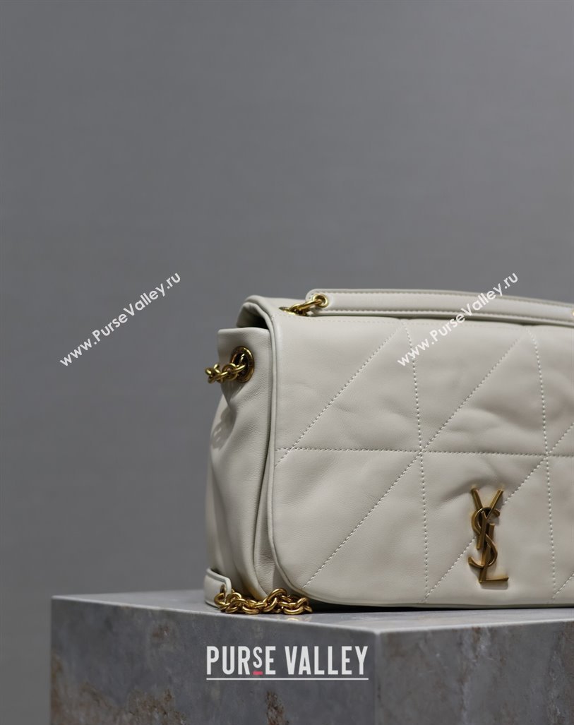 Saint Laurent Jamie 4.3 Small Bag in Soft Lambskin 763475 White 2024 (YY-240622025)