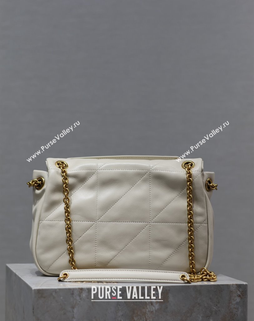 Saint Laurent Jamie 4.3 Small Bag in Soft Lambskin 763475 White 2024 (YY-240622025)