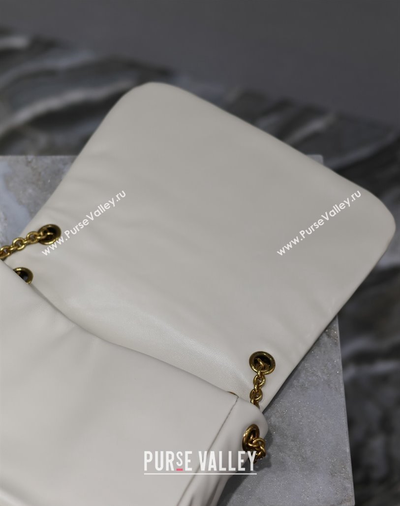 Saint Laurent Jamie 4.3 Small Bag in Soft Lambskin 763475 White 2024 (YY-240622025)