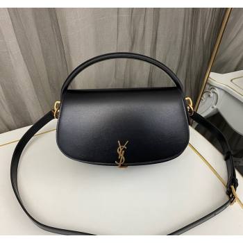 Saint Laurent Voltaire Bag in Box Leather Black 2024 787671 (nana-240622009)