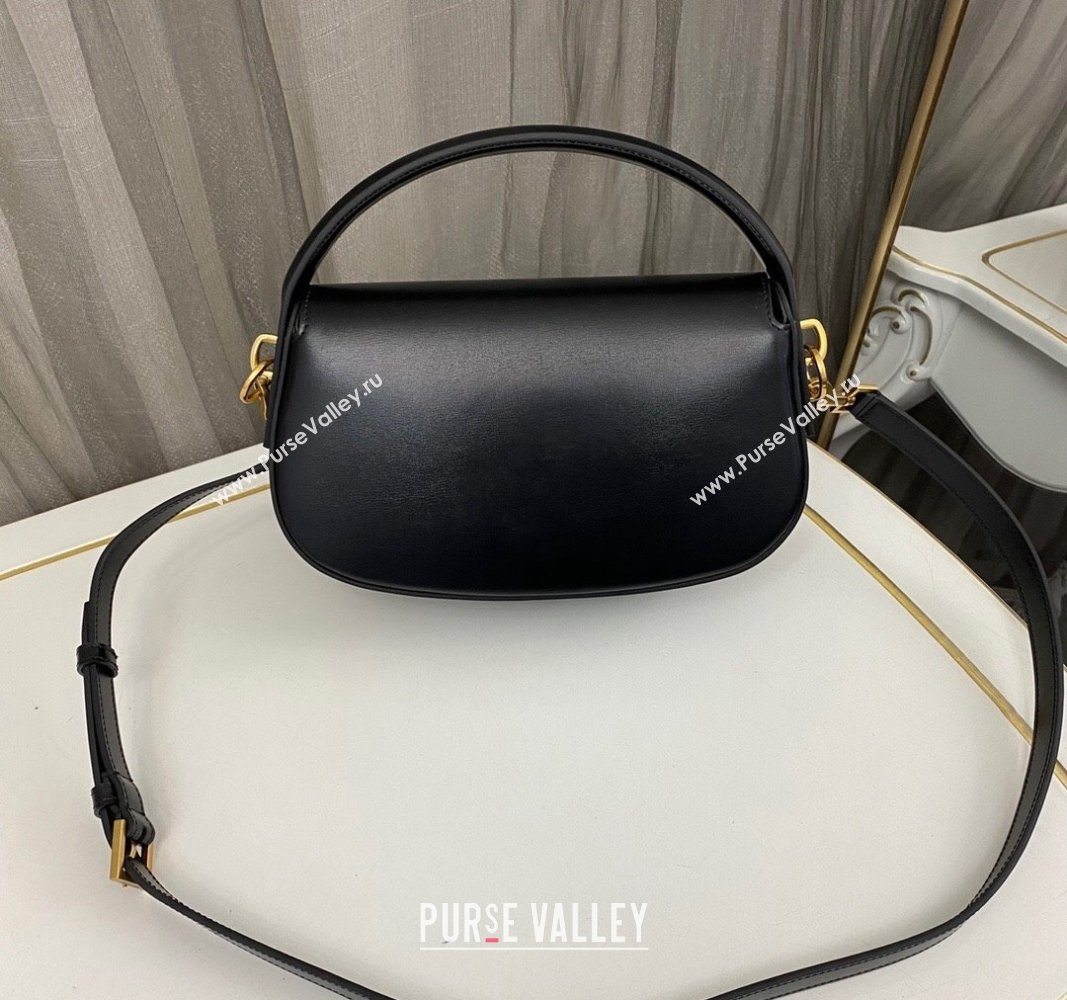 Saint Laurent Voltaire Bag in Box Leather Black 2024 787671 (nana-240622009)