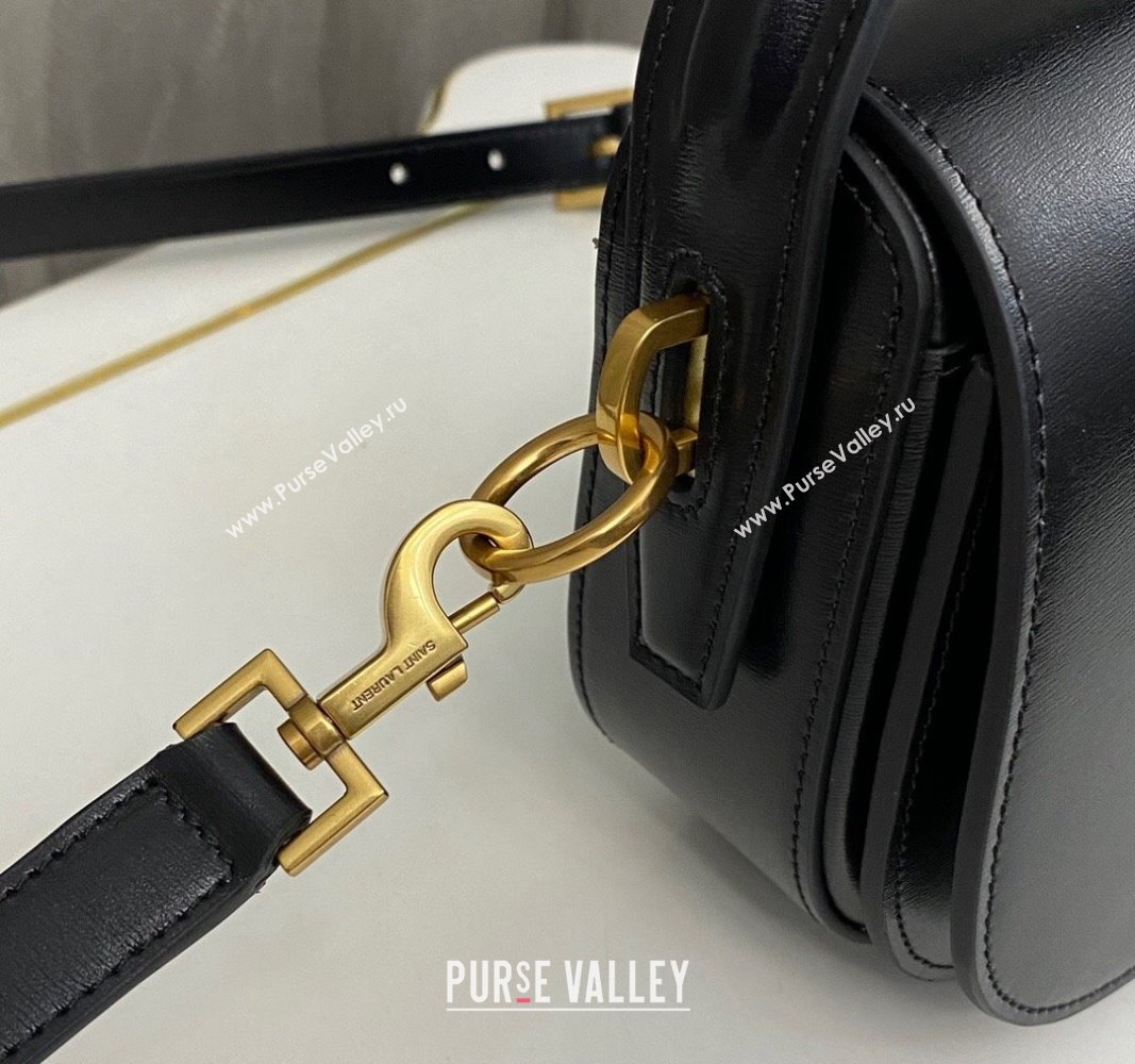 Saint Laurent Voltaire Bag in Box Leather Black 2024 787671 (nana-240622009)