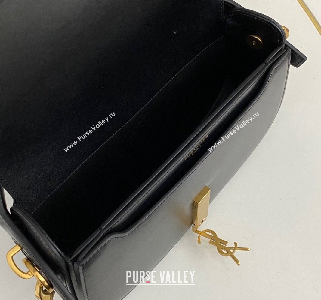 Saint Laurent Voltaire Bag in Box Leather Black 2024 787671 (nana-240622009)