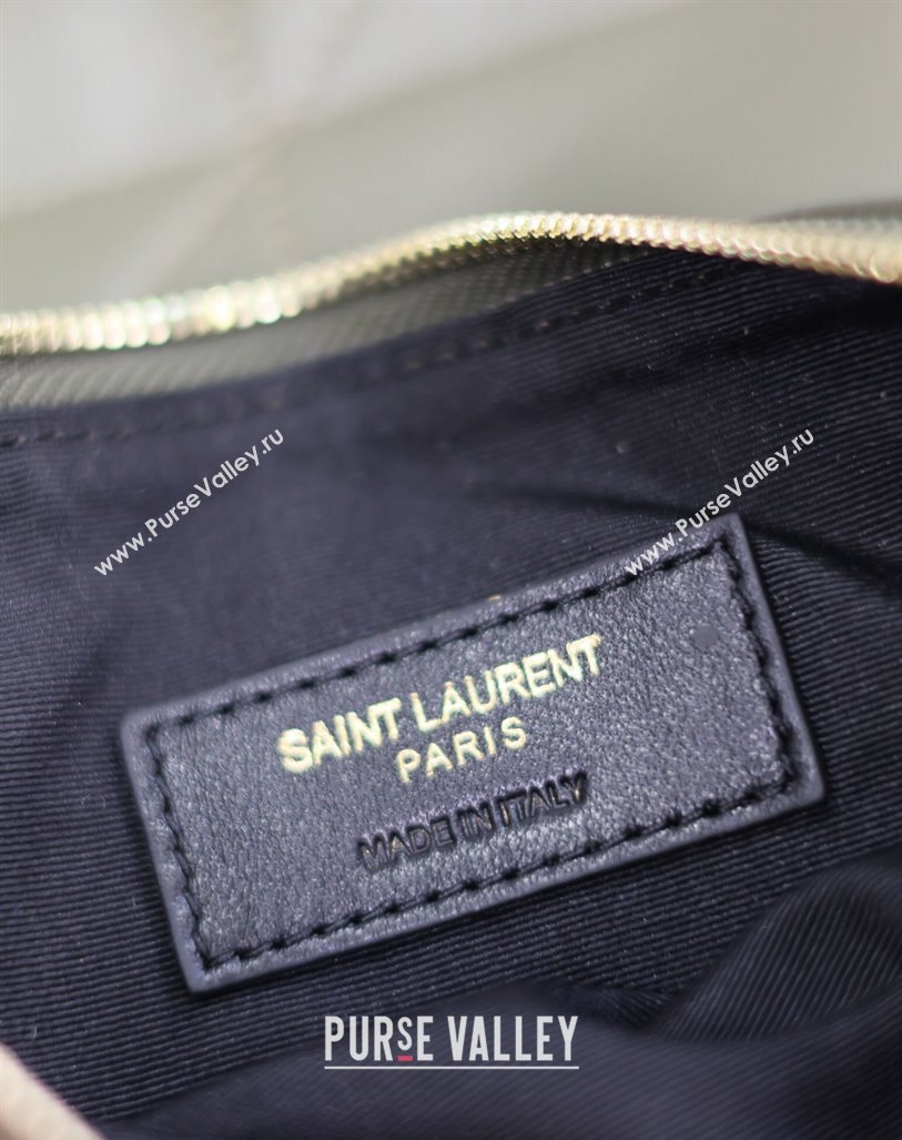 Saint Laurent Jamie 4.3 Pochon Shopping Bag in Lambskin Green 2024 781666 (YY-240622014)