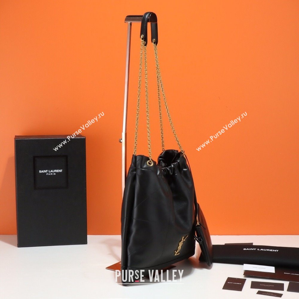 Saint Laurent Jamie 4.3 Pochon Shopping Bag in Lambskin Black 2024 781666 (YY-240622016)