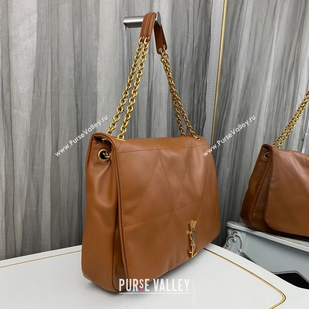 Saint Laurent Jamie 4.3 Large Bag in Soft Lambskin 742431 Fox Brown 2024 (nana-240622017)