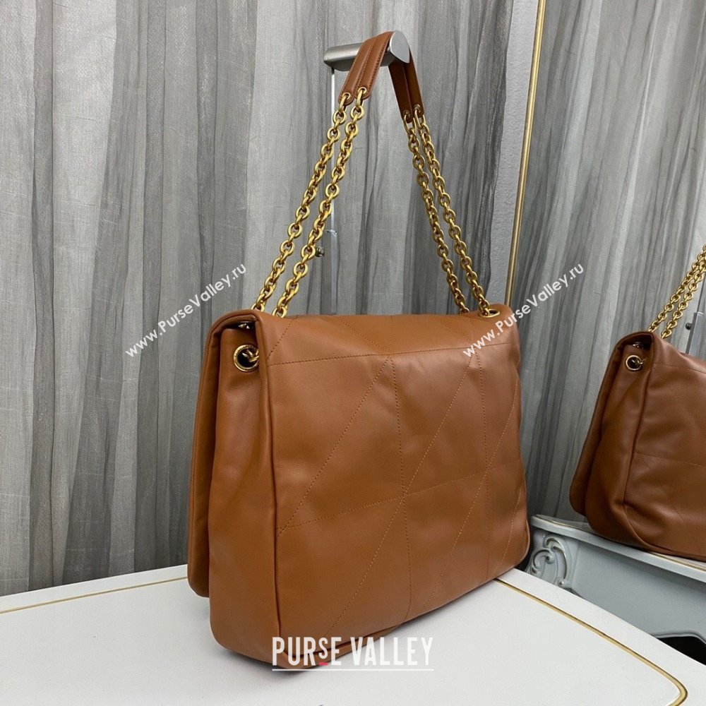 Saint Laurent Jamie 4.3 Large Bag in Soft Lambskin 742431 Fox Brown 2024 (nana-240622017)