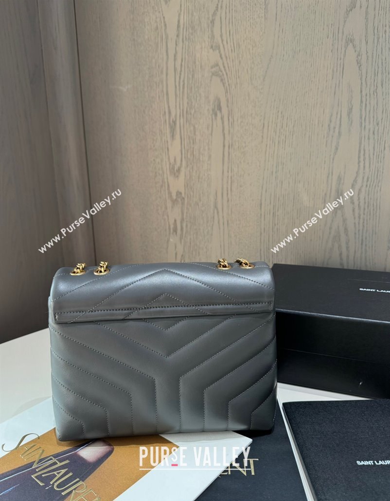 Saint Laurent Loulou Small Bag in Y Matelasse Leather 494699 Grey 2024 TOP (hongs-240713002)