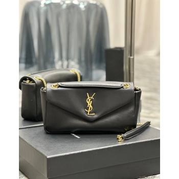 Saint Laurent Calypso Small Bag in Plunged Lambskin 734153 Black 2024 0713 (YY-240713013)