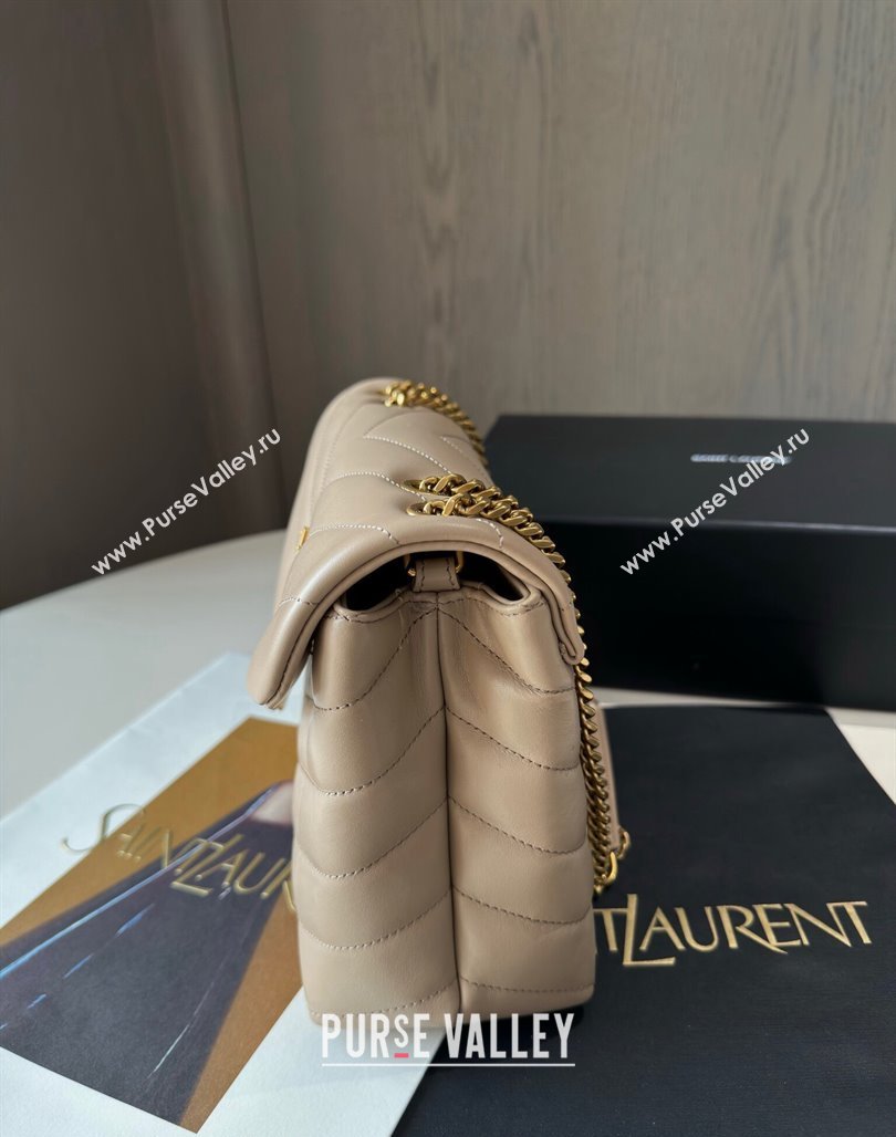 Saint Laurent Loulou Small Bag in Y Matelasse Leather 494699 Beige 2024 TOP (hongs-240713003)