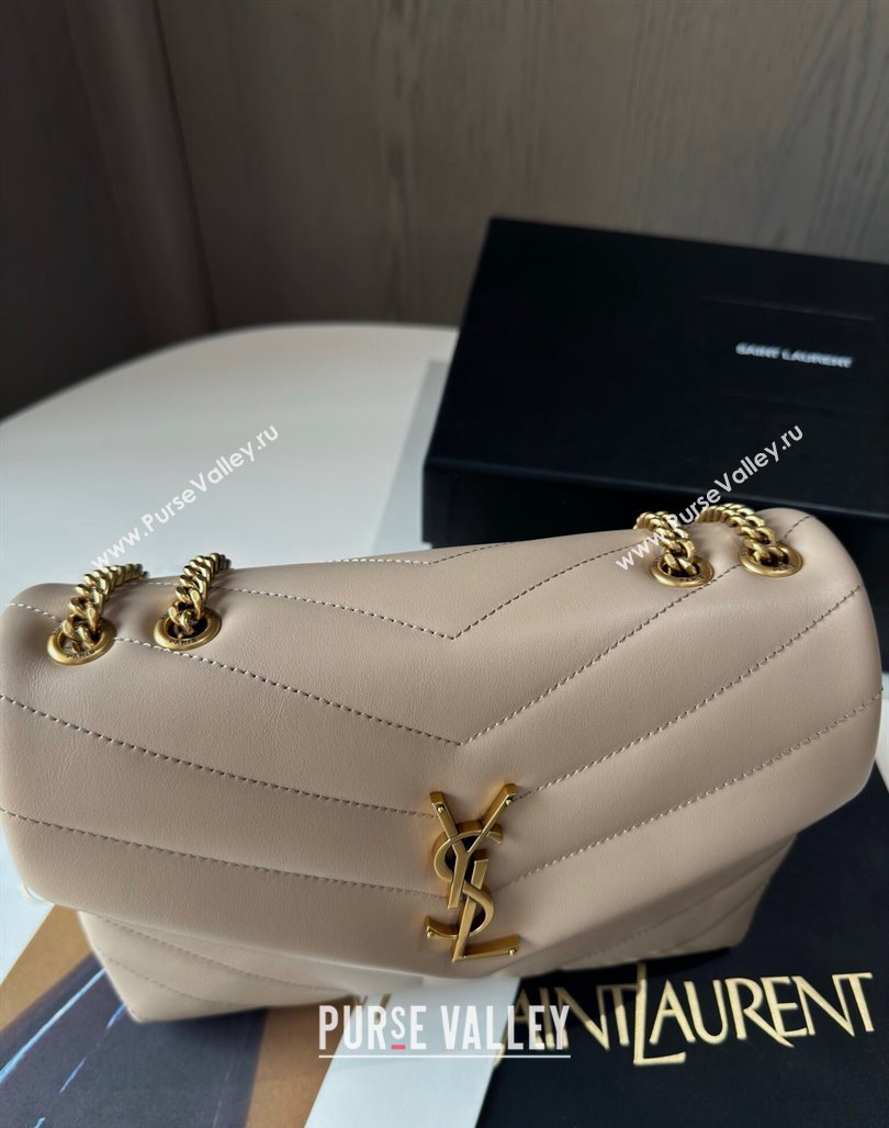 Saint Laurent Loulou Small Bag in Y Matelasse Leather 494699 Beige 2024 TOP (hongs-240713003)