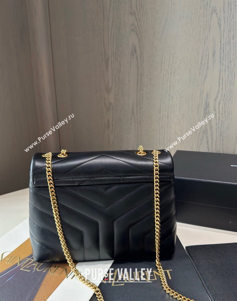 Saint Laurent Loulou Small Bag in Y Matelasse Leather 494699 Black/Gold 2024 TOP (hongs-240713004)