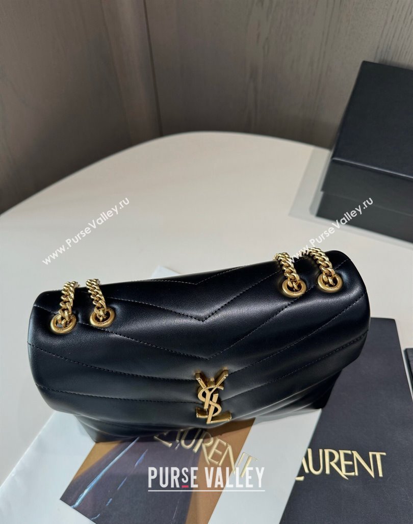 Saint Laurent Loulou Small Bag in Y Matelasse Leather 494699 Black/Gold 2024 TOP (hongs-240713004)