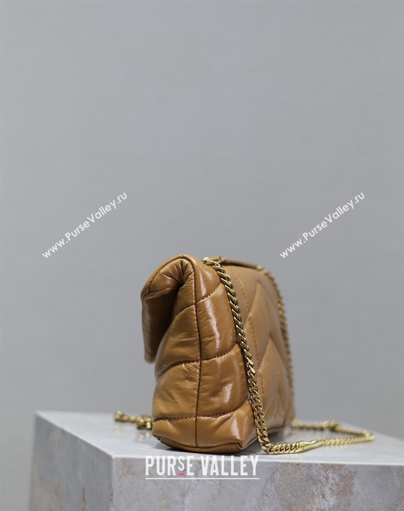 Saint Laurent Loulou Toy Puffer Bag in Oil Leather 759337 Brown 2024 0525 (YY-240803044)