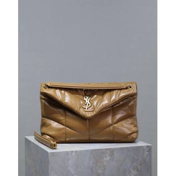 Saint Laurent Loulou Puffer Small Bag in Oil Leather 577476 Brown 2024 0525 (YY-240803048)