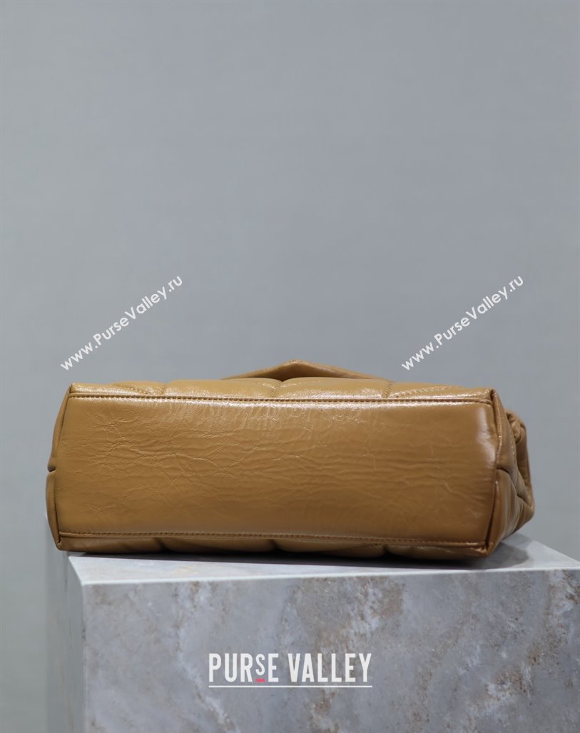 Saint Laurent Loulou Puffer Small Bag in Oil Leather 577476 Brown 2024 0525 (YY-240803048)