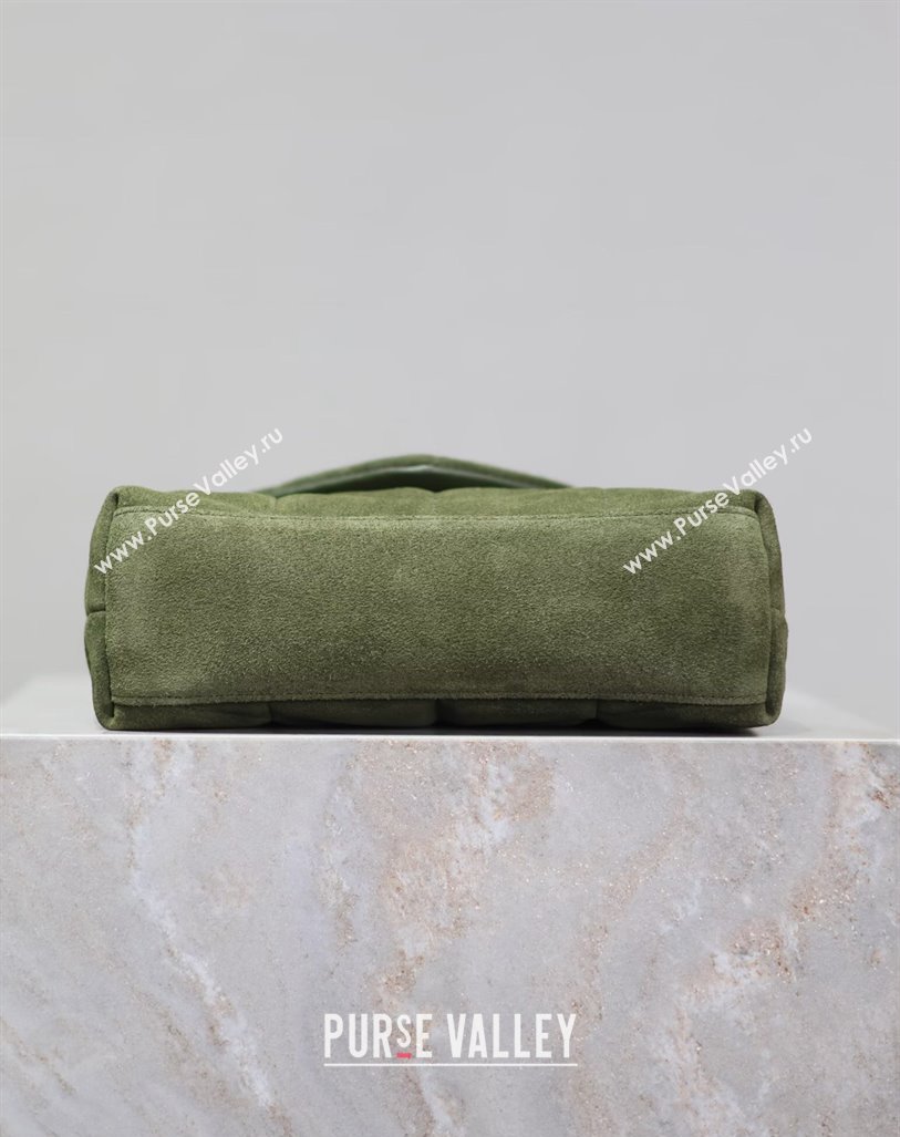 Saint Laurent Loulou Toy Puffer Bag in Suede 759337 Green 2024 0525 (YY-240803046)