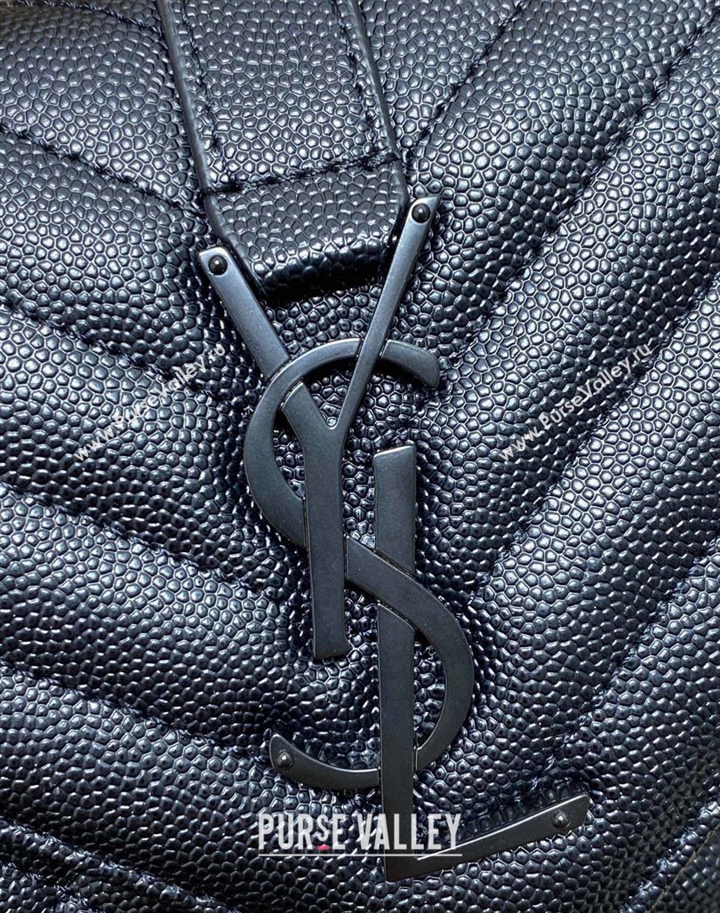 Saint Laurent Envelope Small Chain Bag in Grained Leather 526286 All Black 2024 (YY-240803061)