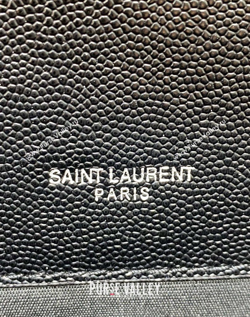 Saint Laurent Envelope Small Chain Bag in Grained Leather 526286 All Black 2024 (YY-240803061)