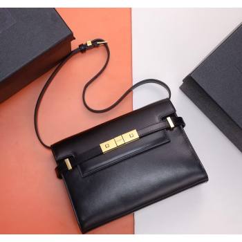 Saint Laurent Manhattan Shoulder Bag in Smooth Leather 675626 Black/Gold 2024 (YY-240803062)