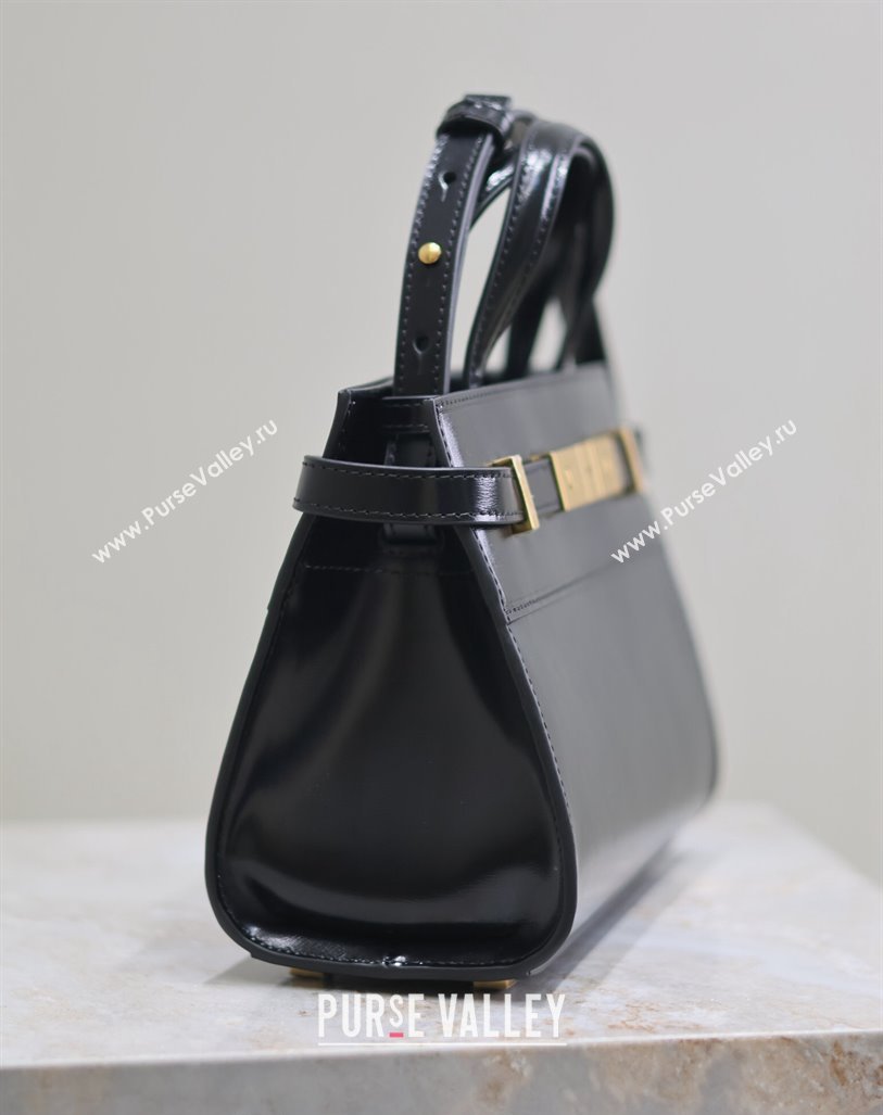 Saint Laurent Manhattan Mini Top handle bag in Smooth Leather Black 2024 593741 (YY-240827015)