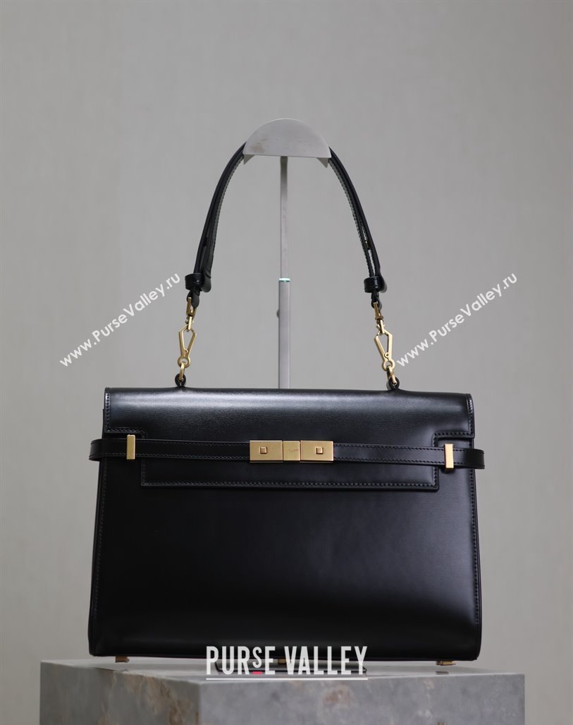 Saint Laurent Manhattan Medium Top handle bag in Smooth Leather Black 2024 769512 (YY-240827018)