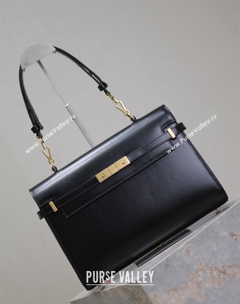 Saint Laurent Manhattan Medium Top handle bag in Smooth Leather Black 2024 769512 (YY-240827018)