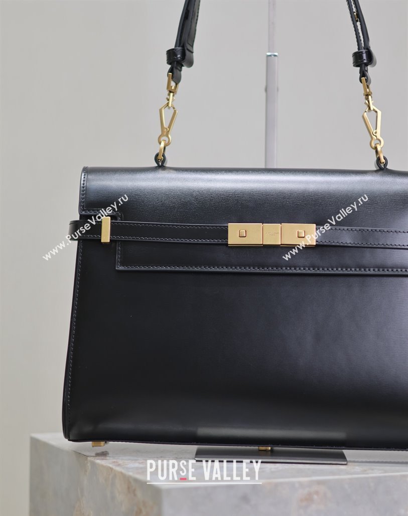 Saint Laurent Manhattan Medium Top handle bag in Smooth Leather Black 2024 769512 (YY-240827018)