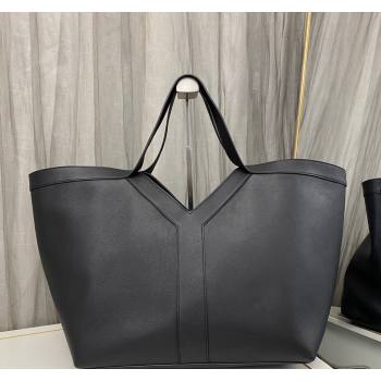 Saint Laurent WHY Tote Bag in Black Leather 2024 817602 (nana-240920034)