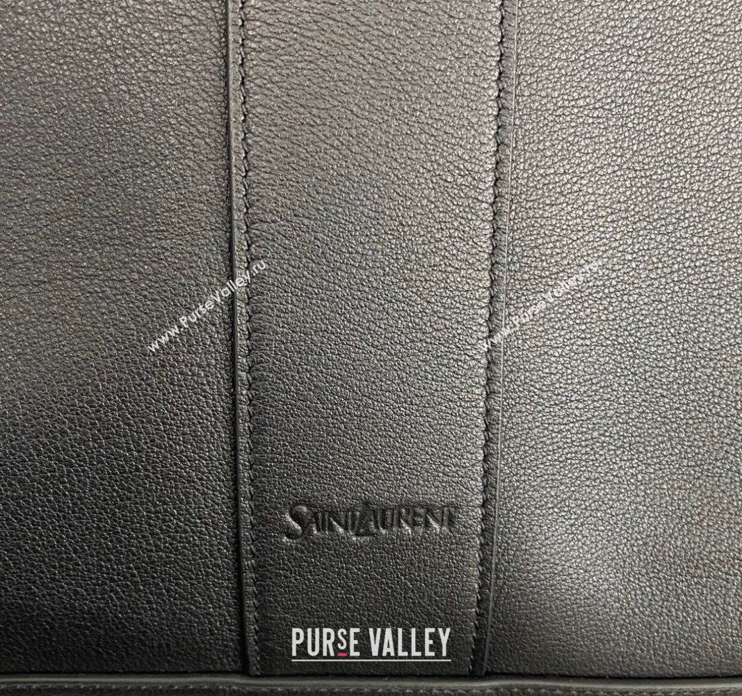 Saint Laurent WHY Tote Bag in Black Leather 2024 817602 (nana-240920034)