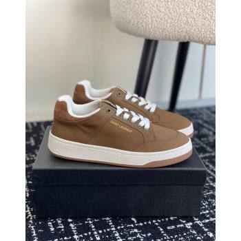 Saint Laurent SL/61 Sneakers in Khaki Gabardine Canvas 2024 (SS-241010076)