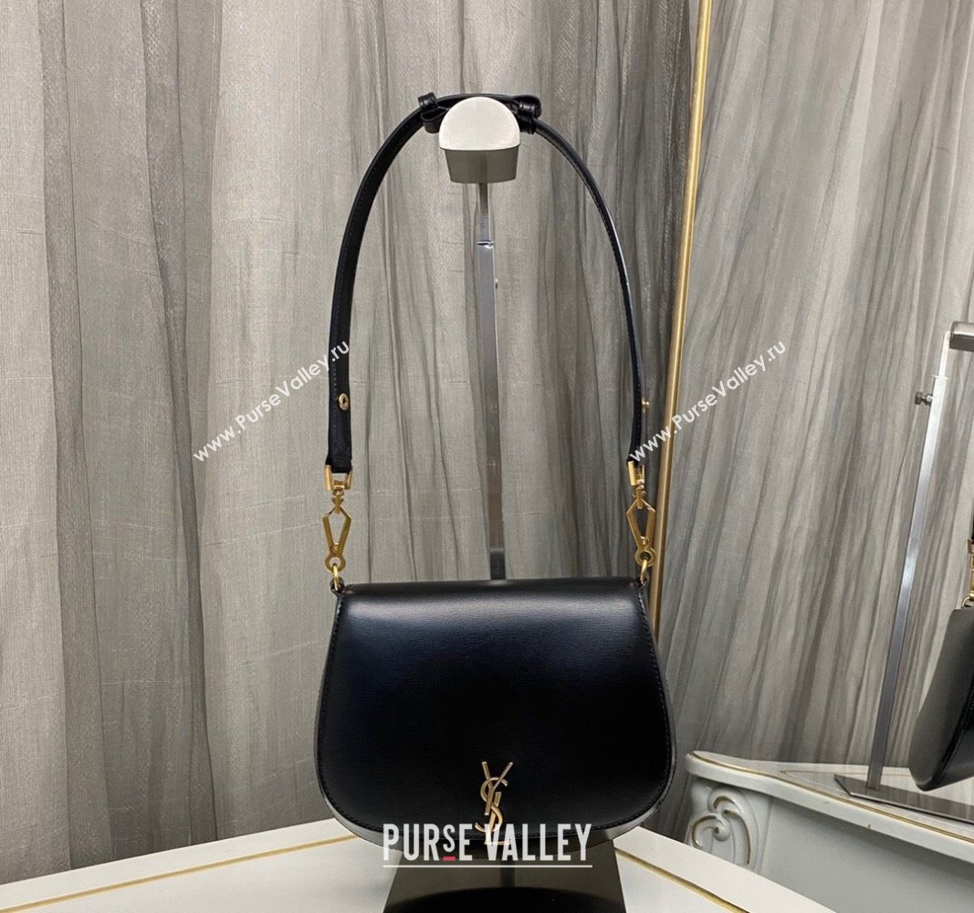 Saint Laurent Voltaire Shoulder Bag in Box Leather Black 2024 800846 (nana-241031024)