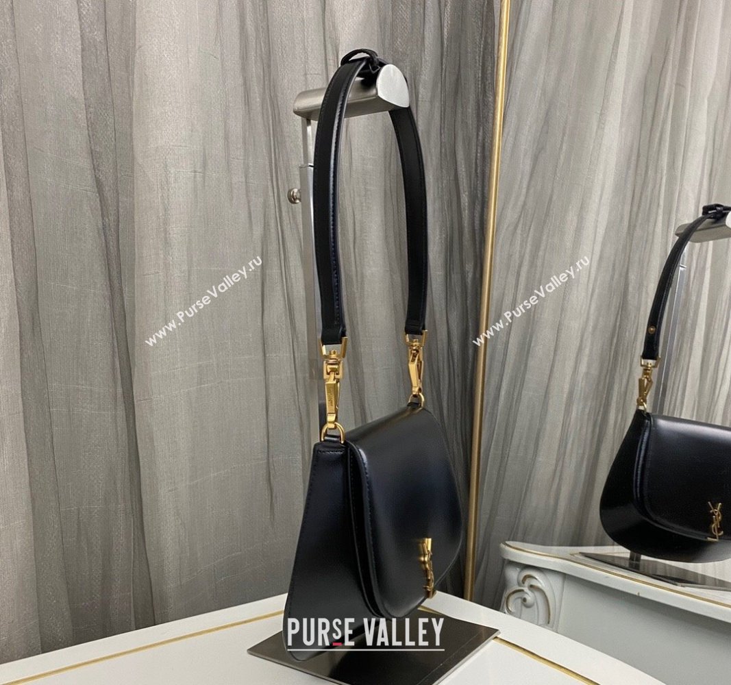 Saint Laurent Voltaire Shoulder Bag in Box Leather Black 2024 800846 (nana-241031024)