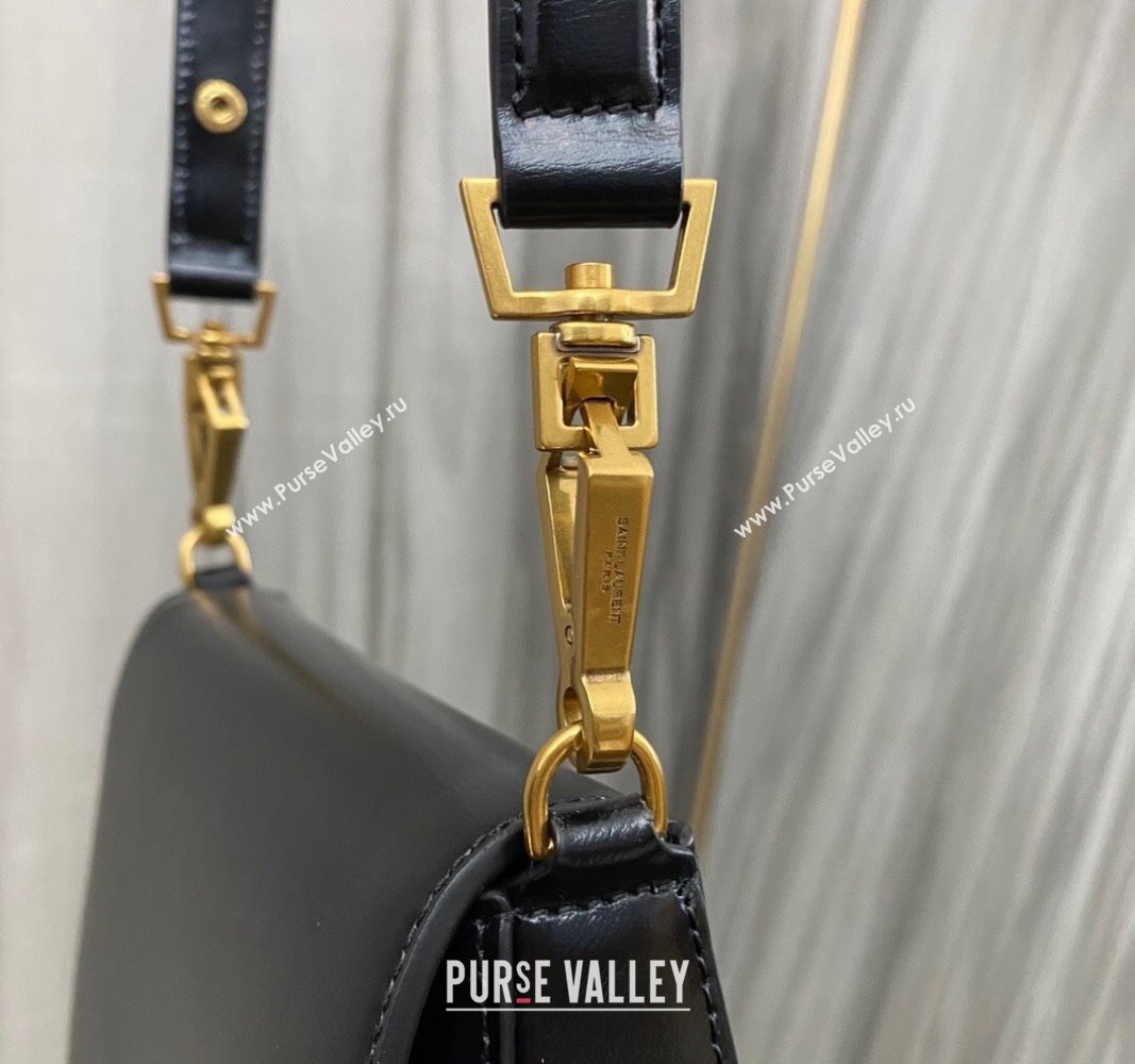 Saint Laurent Voltaire Shoulder Bag in Box Leather Black 2024 800846 (nana-241031024)