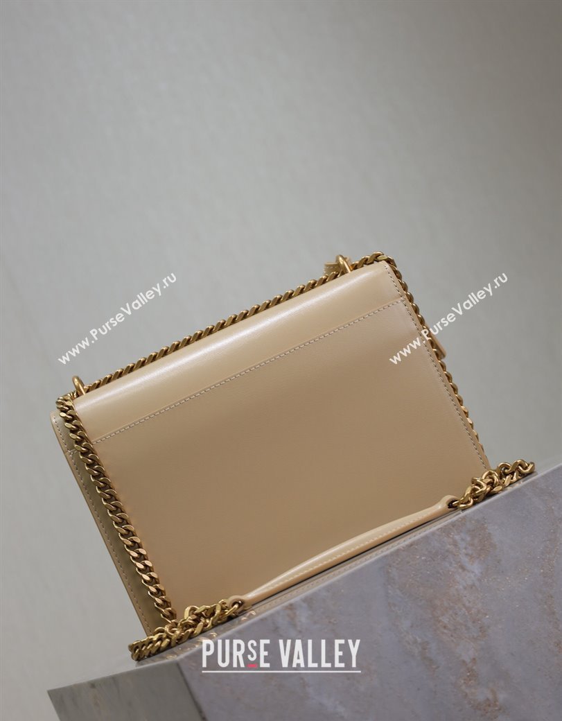 Saint Laurent Sunset Medium Bag in Box Leather 442906 Apricot 2024 (YY-241217114)