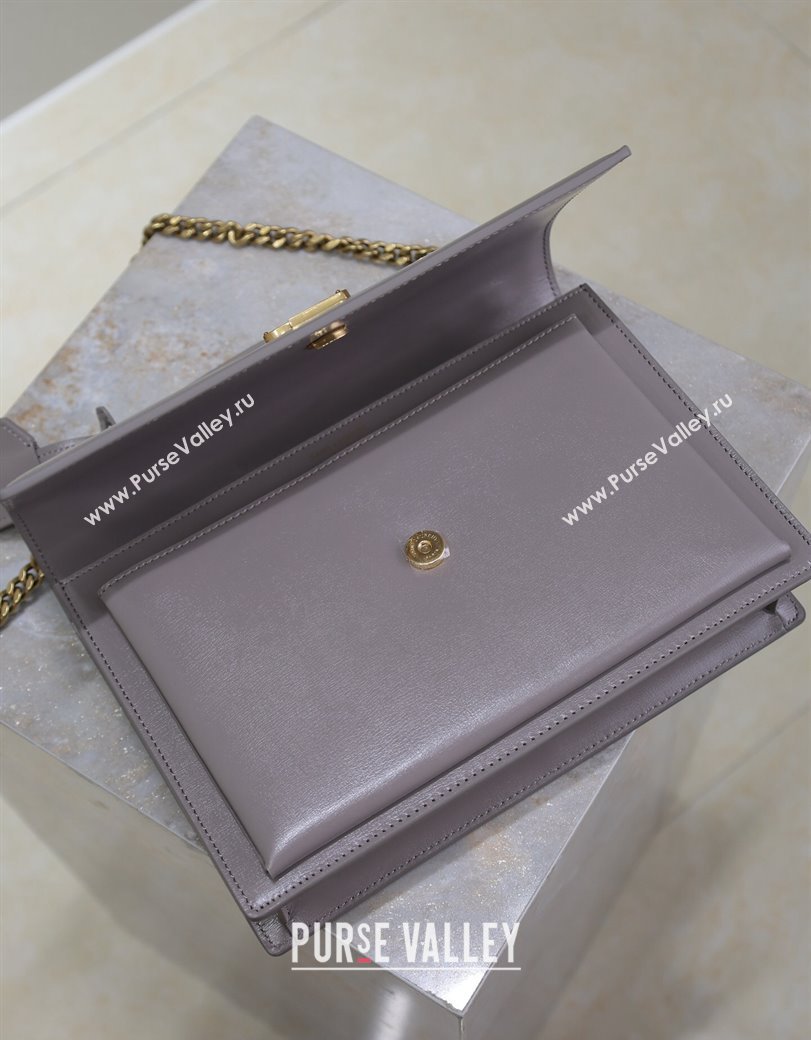 Saint Laurent Medium Sunset Top Handle Bag in Smooth Leather 634723 Grey 2024 (YY-241218008)