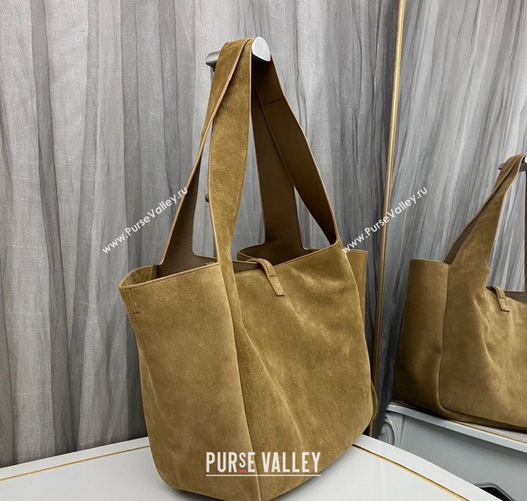 Saint Laurent Bea Tote in Suede 763435 Golden Leaf 2024 (nana-241218027)