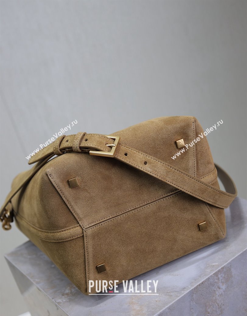 Saint Laurent LE 37 Bucket Bag in Suede Dark Beige 742828 2024 (YY-241218048)