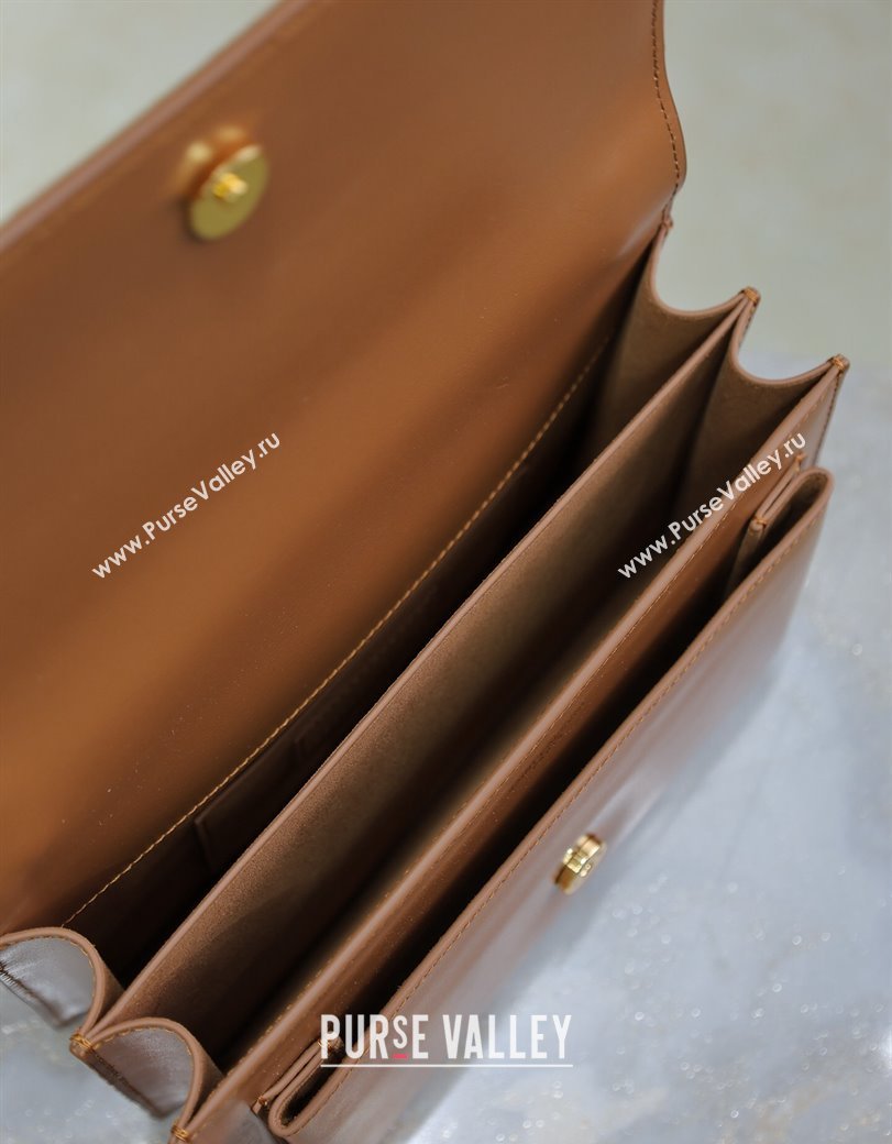 Saint Laurent Sunset Medium Bag in Suede and Leather 442906 Clay Brown 2024 (YY-241217123)