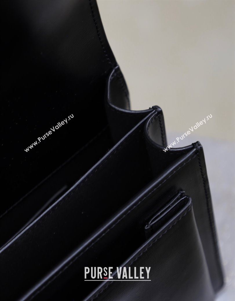 Saint Laurent Sunset Medium Bag in Suede and Leather 442906 Black 2024 (YY-241217125)