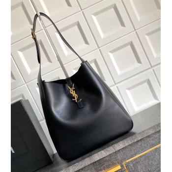 Saint Laurent LE 5 À 7 Supple Large Bucket Bag in Smooth Leather 753837 Black 2024 (YY-241217104)