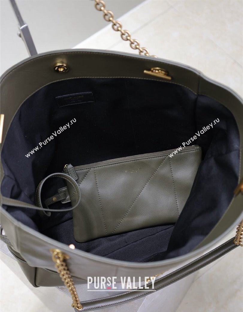 Saint Laurent Jamie 4.3 Large Pochon Tote Bag in Light Musk Lambskin 2024 809824 (YY-241218163)