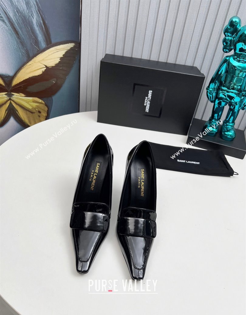 Saint Laurent DORSAY High Heel Pumps 11cm in Patent Leather Black 2024 1226 (MD-241226094)